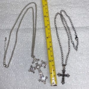 Cross necklaces - costume jewelry.